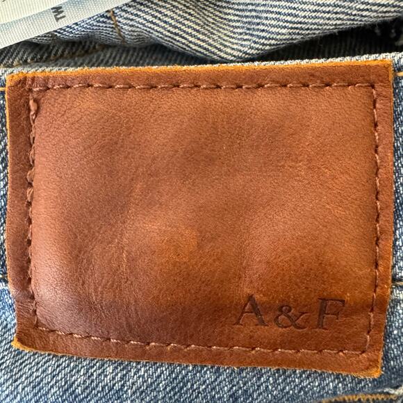 Abercrombie & Fitch Jeans Mens 30/32 Rustin Camo Distressed Athletic Slim Y2K - Picture 4 of 14